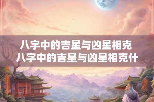 八字中的吉星与凶星相克 八字中的吉星与凶星相克什么意思
