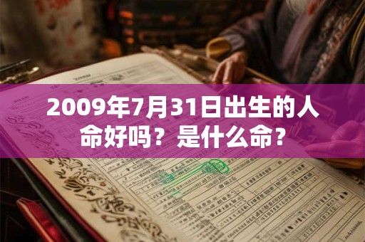 详细阅读:2009年7月31日出生的人命好吗?是什么命? 2009年7月31日出生的人命好吗?是什么命?
