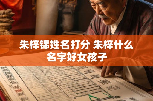 朱梓锦姓名打分 朱梓什么名字好女孩子
