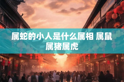 属蛇的小人是什么属相 属鼠属猪属虎