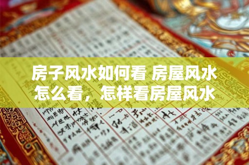 房子风水如何看 房屋风水怎么看，怎样看房屋风水