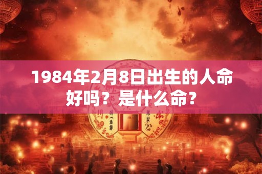 1984年2月8日出生的人命好吗？是什么命？