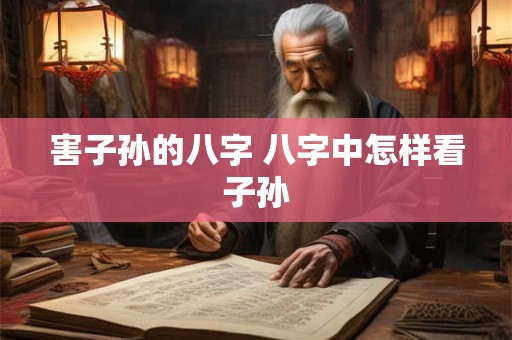 害子孙的八字 八字中怎样看子孙