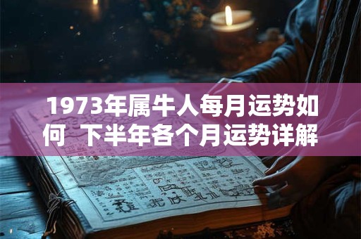 1973年属牛人每月运势如何  下半年各个月运势详解