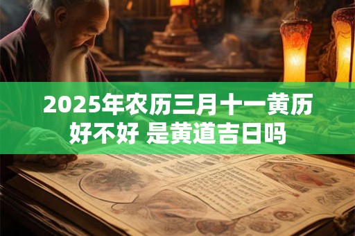 详细阅读:2025年农历三月十一黄历好不好 是黄道吉日吗 2025年农历三月十一黄历好不好 是黄道吉日吗