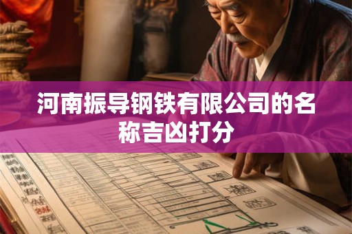 河南振导钢铁有限公司的名称吉凶打分