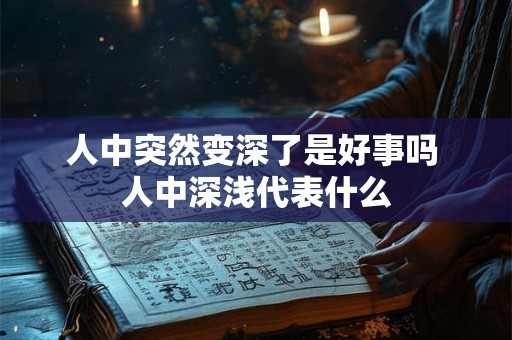 人中突然变深了是好事吗 人中深浅代表什么
