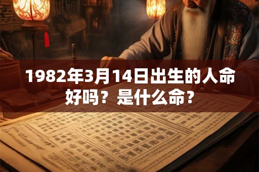 1982年3月14日出生的人命好吗？是什么命？
