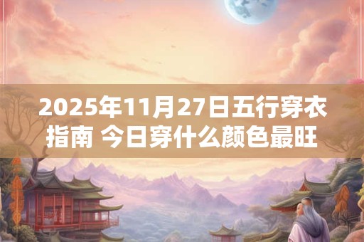 2025年11月27日五行穿衣指南 今日穿什么颜色最旺