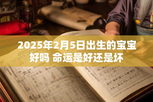 2025年2月5日出生的宝宝好吗 命运是好还是坏