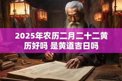 2025年农历二月二十二黄历好吗 是黄道吉日吗