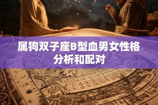 属狗双子座B型血男女性格分析和配对