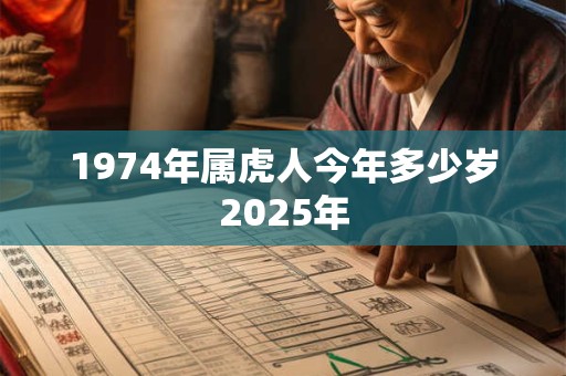1974年属虎人今年多少岁2025年