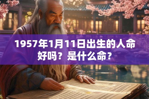 1957年1月11日出生的人命好吗？是什么命？