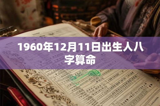 1960年12月11日出生人八字算命 1960年12月11日出生人八字算命