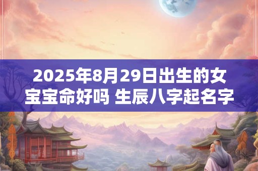 2025年8月29日出生的女宝宝命好吗 生辰八字起名字