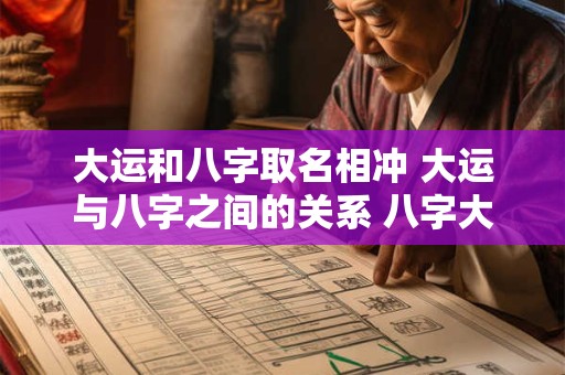 大运和八字取名相冲 大运与八字之间的关系 八字大运怎么看