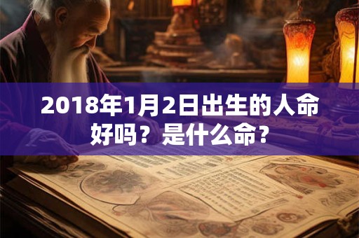 2018年1月2日出生的人命好吗？是什么命？