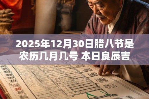 2025年12月30日腊八节是农历几月几号 本日良辰吉时