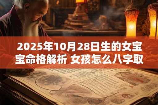 2025年10月28日生的女宝宝命格解析 女孩怎么八字取名