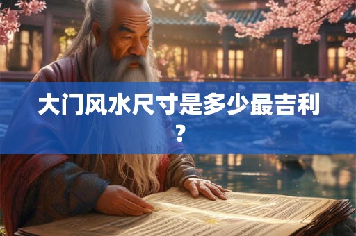 大门风水尺寸是多少最吉利？