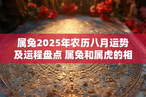 属兔2025年农历八月运势及运程盘点 属兔和属虎的相克吗