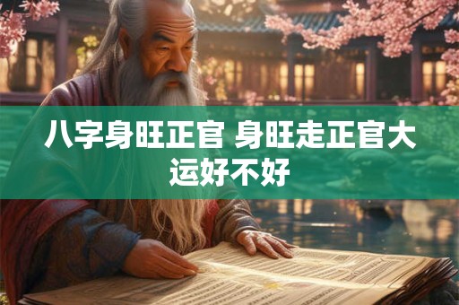 八字身旺正官 身旺走正官大运好不好