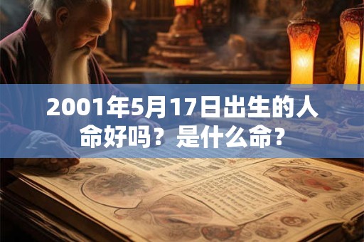2001年5月17日出生的人命好吗？是什么命？