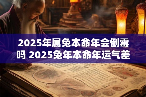 2025年属兔本命年会倒霉吗 2025兔年本命年运气差怎么办