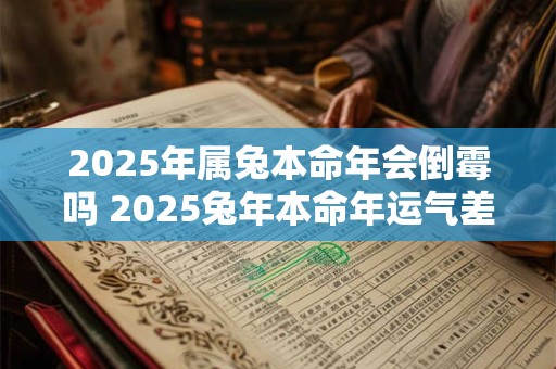 2025年属兔本命年会倒霉吗 2025兔年本命年运气差怎么办