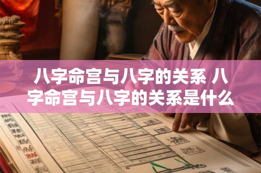 八字命宫与八字的关系 八字命宫与八字的关系是什么