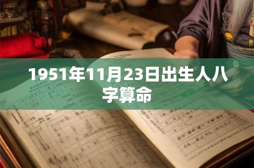 1951年11月23日出生人八字算命 1951年11月23日出生人八字算命