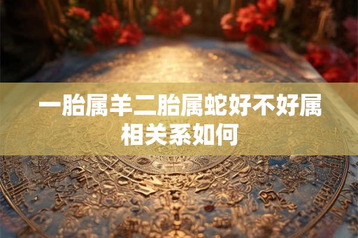 一胎属羊二胎属蛇好不好属相关系如何