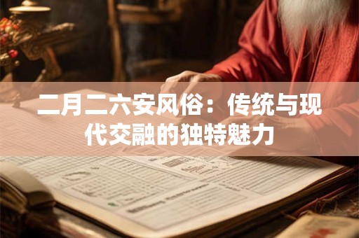二月二六安风俗：传统与现代交融的独特魅力