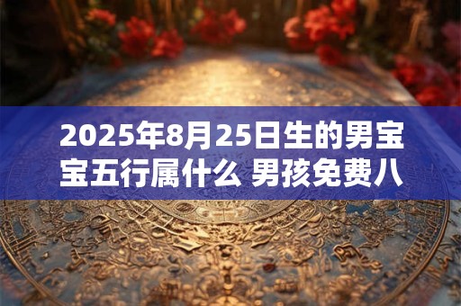 2026年8月25日生的男宝宝五行属什么 男孩免费八字起名 2026年8月25日生的男宝宝五行属什么 男孩免费八字起名