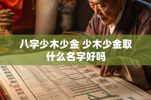 八字少木少金 少木少金取什么名字好吗
