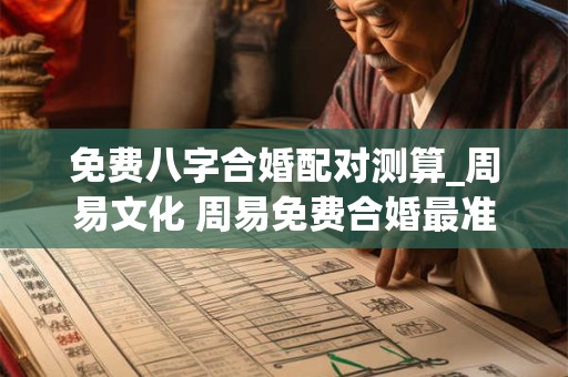 免费八字合婚配对测算_周易文化 周易免费合婚最准的