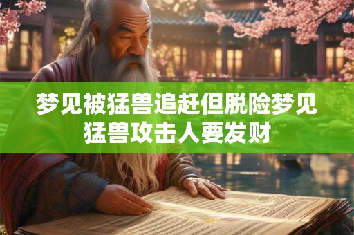 梦见被猛兽追赶但脱险梦见猛兽攻击人要发财