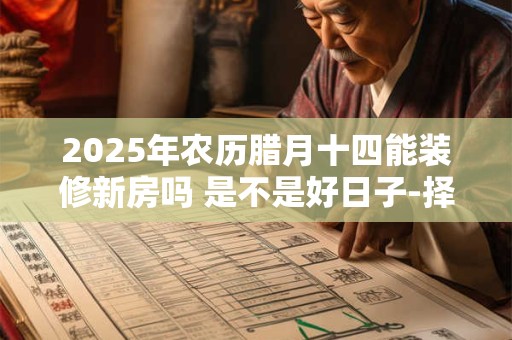 2025年农历腊月十四能装修新房吗 是不是好日子-择吉日网