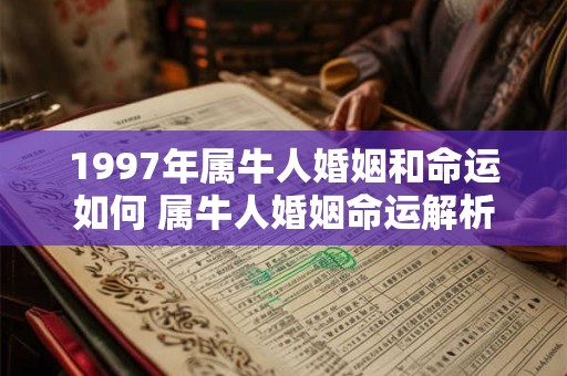 1997年属牛人婚姻和命运如何 属牛人婚姻命运解析