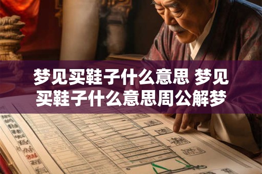 梦见买鞋子什么意思 梦见买鞋子什么意思周公解梦