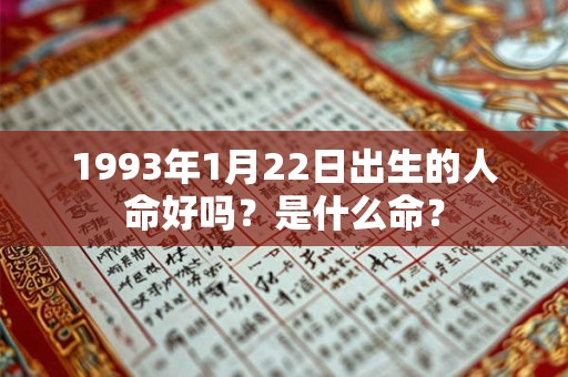 1993年1月22日出生的人命好吗？是什么命？