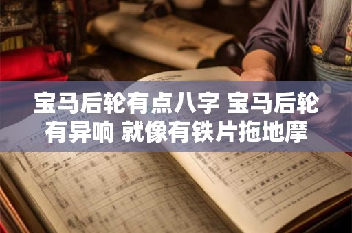 宝马后轮有点八字 宝马后轮有异响 就像有铁片拖地摩擦的声音