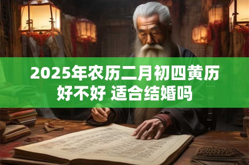 2025年农历二月初四黄历好不好 适合结婚吗