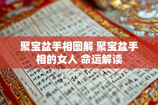 聚宝盆手相图解 聚宝盆手相的女人 命运解读