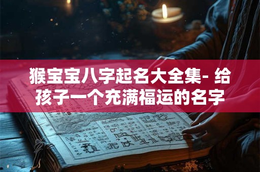 猴宝宝八字起名大全集- 给孩子一个充满福运的名字 猴宝宝八字起名大全集- 给孩子一个充满福运的名字