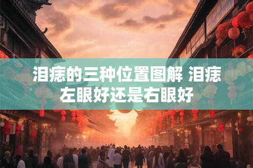 泪痣的三种位置图解 泪痣左眼好还是右眼好
