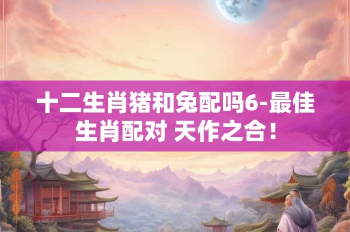 十二生肖猪和兔配吗6-最佳生肖配对 天作之合! 十二生肖猪和兔配吗6-最佳生肖配对 天作之合!