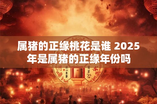 属猪的正缘桃花是谁 2025年是属猪的正缘年份吗