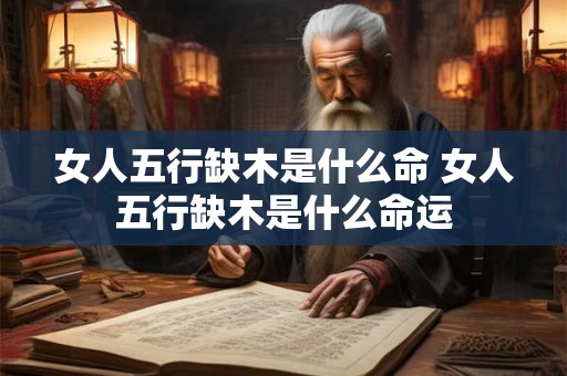 女人五行缺木是什么命 女人五行缺木是什么命运